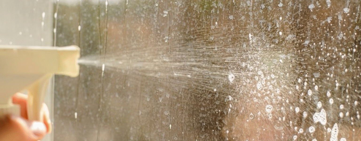 water stains on glass